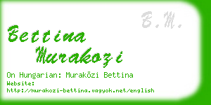 bettina murakozi business card