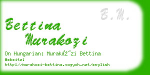 bettina murakozi business card